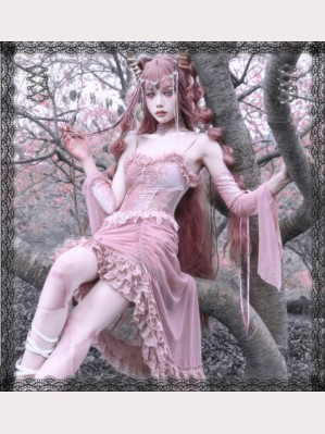 Cherry Blossom Nightmare Gothic Dress JSK by Blood Supply (BSY94)